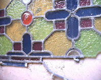 image leaded window during repair 